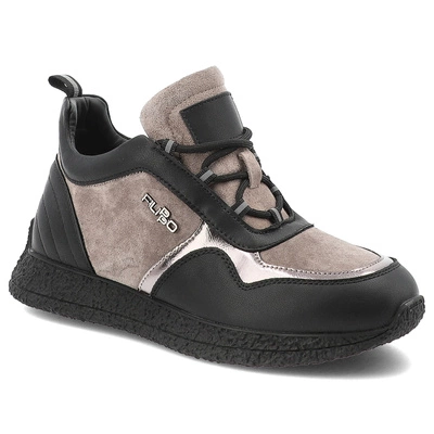 Sneakersy FILIPPO - DP7406 TP BK Taupe Czarny