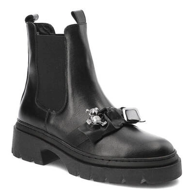 Botki KARINO - 4780/076-F Czarny/Lico