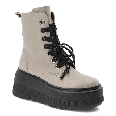 Botki KARINO - 5759/022-F Beż/Lico