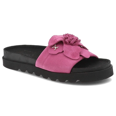 Klapki KARINO - 5820/152-P Fuksja/Welur