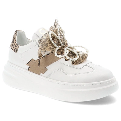 Sneakersy CHEBELLO - 4713_-059-056-PSK-S389 Biały/Beż/Panterka