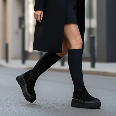 Kozaki CHEBELLO - 4741_-034-415-MIC-S332 Czarny