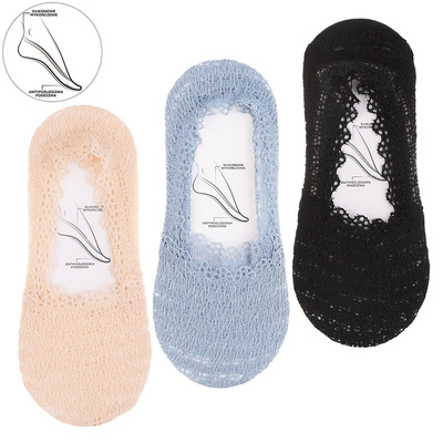 Baleriny MORAJ 3 Pary - CDB300-008 Mix Kolor