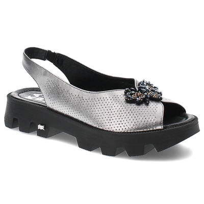 Sandały KARINO - 4951/078-P Srebrny/Lico