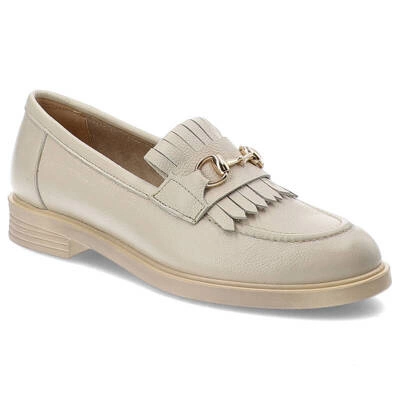 Półbuty ARMODO - 20162 V.Beż + Złoto