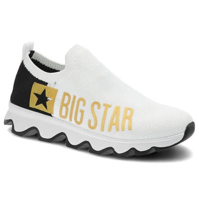 Sneakerși BIG STAR - JJ274A142 Albi/Negri/de Aur