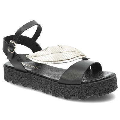 Sandalen ARMODO - 937 Schwarz+Gold