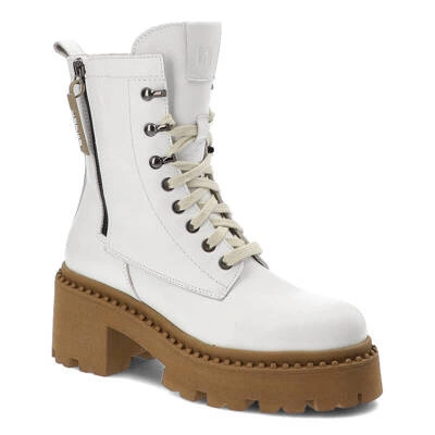 Botki NESSI - 23533 Biały