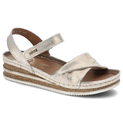 Sandały LEMAR - 50096 Przec. Kryształ Złoto