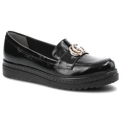 Półbuty DWUNASTY SHOES - 920 Czarny Naplak