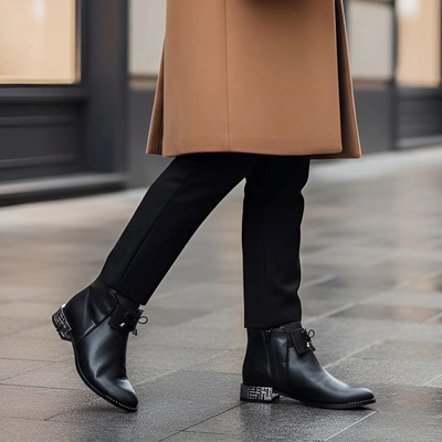 Botki ARMODO - 1396 Czarny