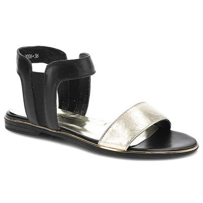 Sandały KARINO - 2006/103-P Złoty/Czarny