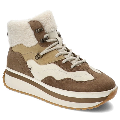 Botki RIEKER - W0970-64 Beige