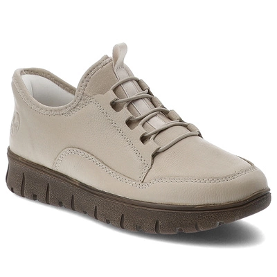Półbuty RIEKER - N1357-60 Beige