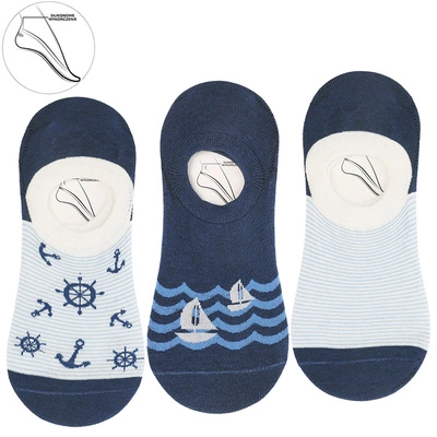 Baleriny MORAJ 3 Pary - CDM200-209 Mix Kolor