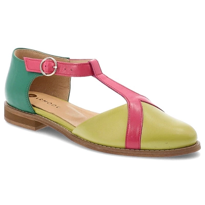 Sandały ARMODO - 4245/35 Limone/Fuksja/Melissa