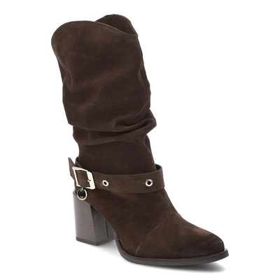 Botki KARINO - 5875/015-L Mocca/Welur