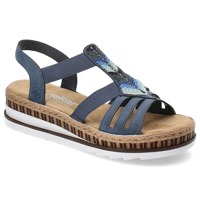 Sandały RIEKER - V7909-12 Blue