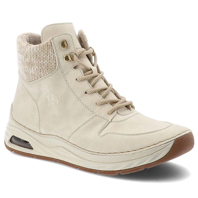 Botki RIEKER - 44555-60 Beige