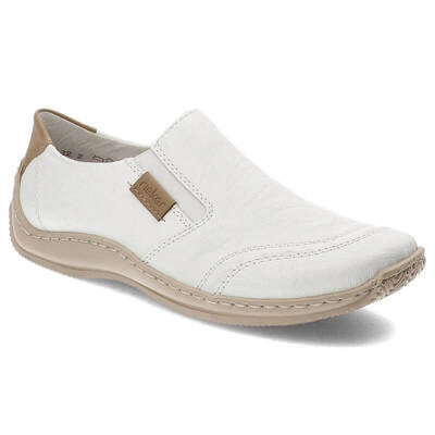 Półbuty RIEKER - L1755-80 White