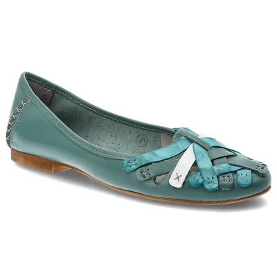 Baleriny MACIEJKA - 01358-36/00-0 Turkusowy