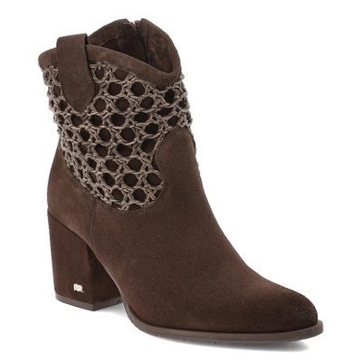 Botki KARINO - 5868/015-L Mokka/Welur