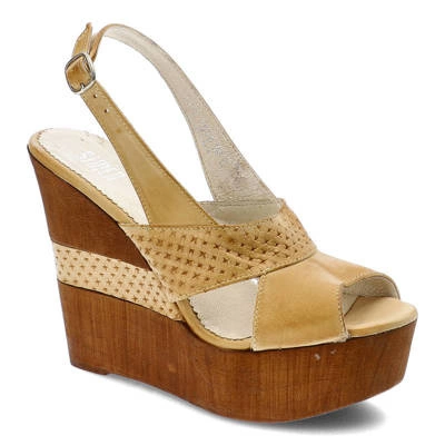 Sandały SIMEN - 6088 A1518 Żółty