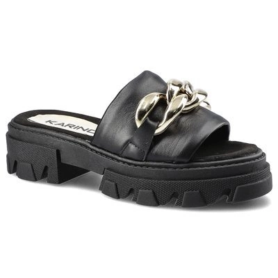Klapki KARINO - 3957/076-P Czarny