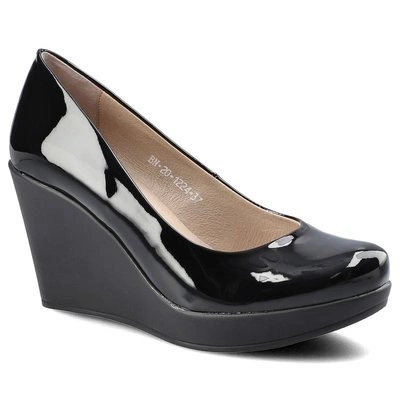 Czółenka KARINO - 1224/090-P Czarny Lak