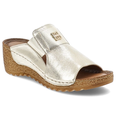 Klapki ARMODO - 50109 Kryształ Złoto/Złoty