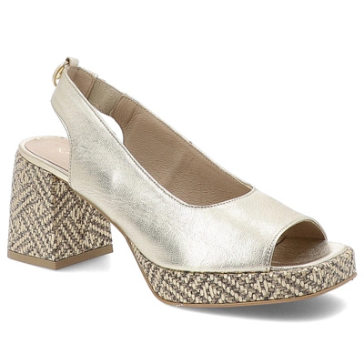 Sandały KARINO - 4546/112-P Złoty/Lico