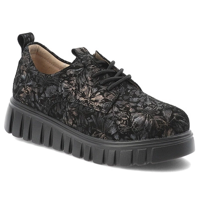 Sneakersy FILIPPO - DP6846/25 BK FL Czarny Kwiaty