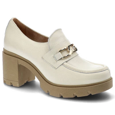 Półbuty LEMAR - 20115 T.Bianko + Zł