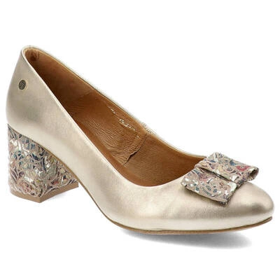 Czółenka MACIEJKA - 3356A-25/00-1 Złoty