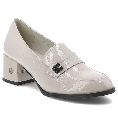 Półbuty VINCEZA - 18105 GR PT Szary Lakier