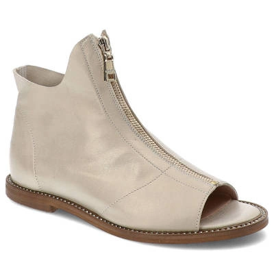 Sandały LAMANTI - 977/CR Złoty Przecierka 214