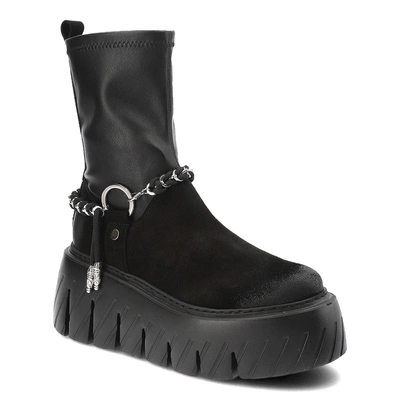 Botki CHEBELLO - 4570_-034-376-MIC-S354 Czarny