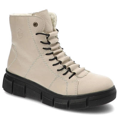 Botki RIEKER - X3428-60 Beige