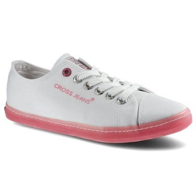 Trampki CROSS JEANS - FF2R4075C Biały/Róż