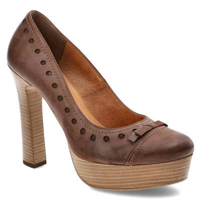 Półbuty SZYDŁOWSKI - 181 Brązowy Czekoladowy  SM-1461 TL+S-12