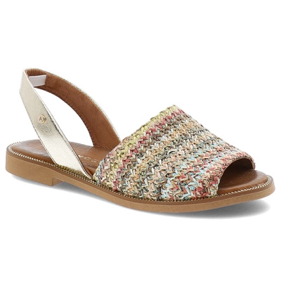 Sandały ARMODO - 40424 Plec.Multi+Kryształ Zł.