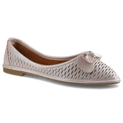 Baleriny LANQIER - 44C0640 Różowy