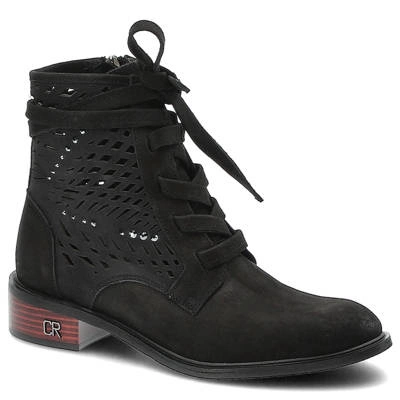 Botki CARINII - B4317_-360-000-000-C58 Czarny