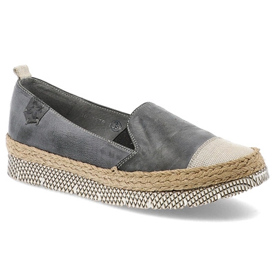 Espadryle MACIEJKA - 03578-20/00-5 Ciemny popiel