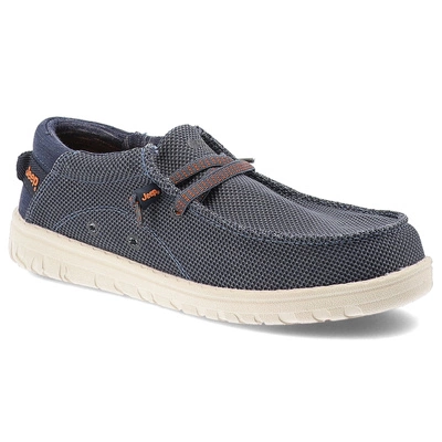 Półbuty JEEP - Samoa Wallabee Knit JM51030A 100 Blue