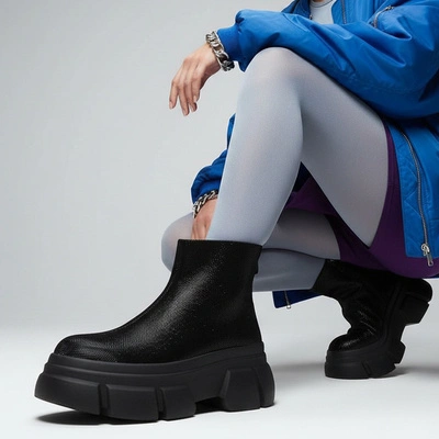 Botki S.BARSKI - MR52-204 Black