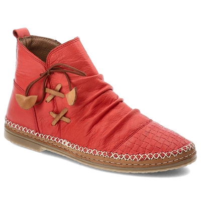 Botki RAVINI - 1821-X Red-Tan