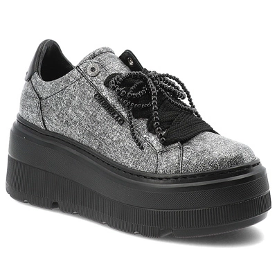 Sneakersy CHEBELLO - 4658_-531-000-PSK-S332 Czarno/Srebrny