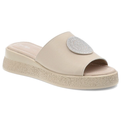 Klapki FILIPPO - DK6987/25 BE Beżowy