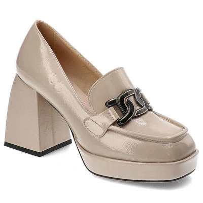 Półbuty S.BARSKI - MR-7276 Beige